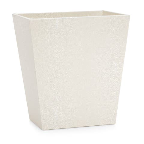 Raye Ivory Waste Basket