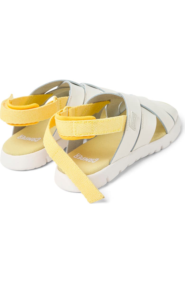 Camper Kids' Oruga Slingback Sandal, Alternate, color, White Natu