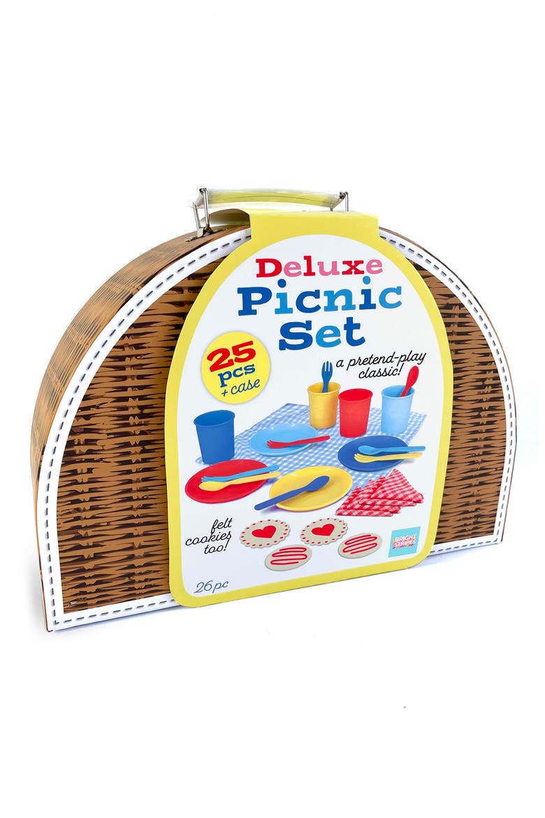 25-Piece Deluxe Picnic Set & Carrying Case, Main, color, MULTI