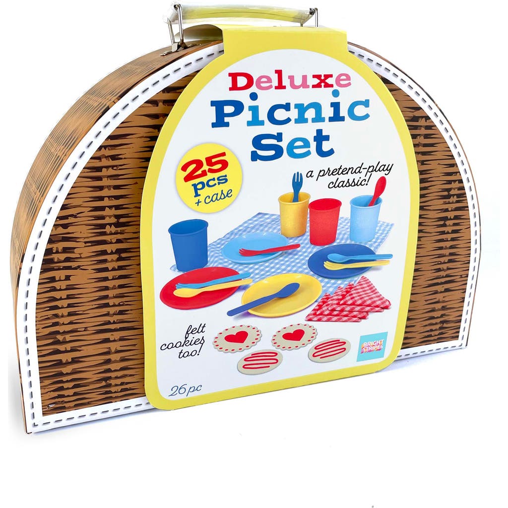 BRIGHT STRIPES 25-Piece Deluxe Picnic Set & Carrying Case in Multi  product