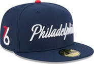 New Era Men's New Era Navy Philadelphia 76ers 2025/26 City Edition 59FIFTY Fitted Hat