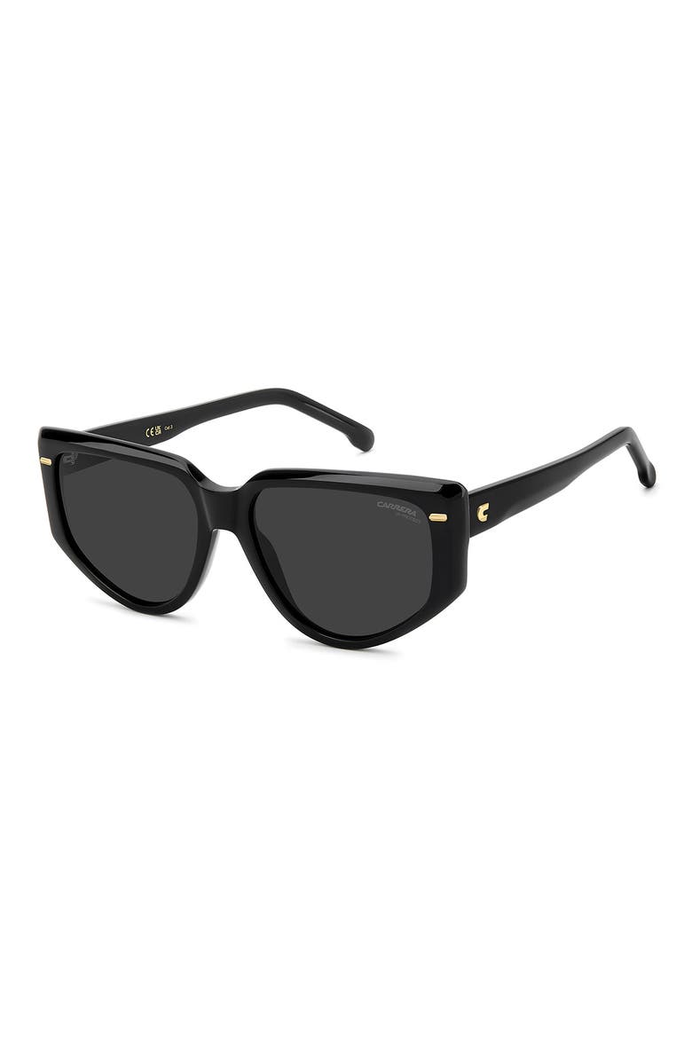57mm Rectangular Sunglasses, Alternate, color, 0807-IR