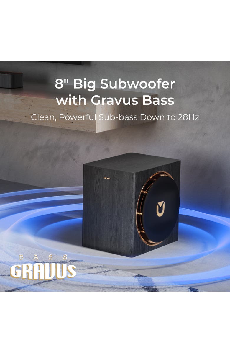 Ultimea Skywave Series, 5.1.4ch Sound Bar with Dolby Atmos, Alternate, color, Black