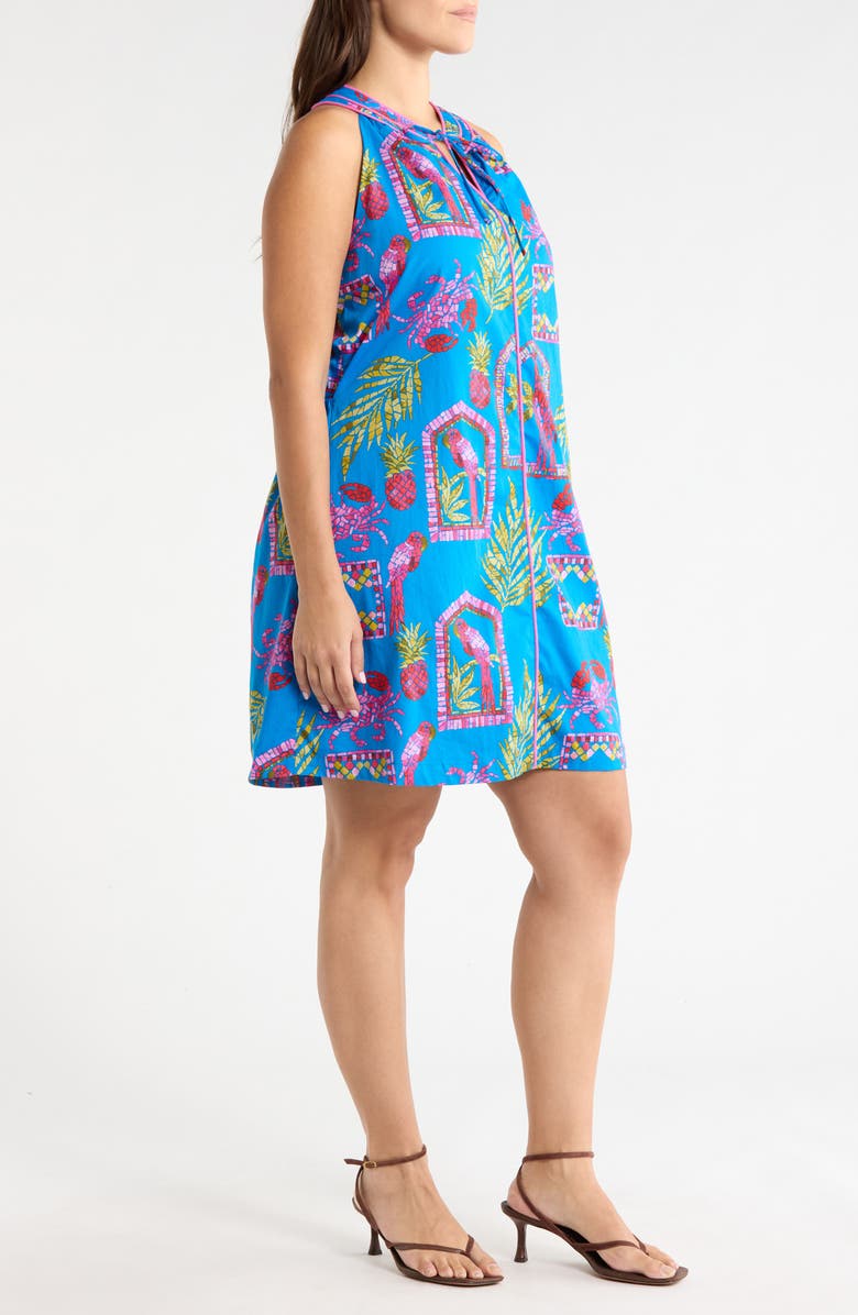 SUGARLIPS Bally Tropical Print Sleeveless Minidress, Alternate, color, Pink-Blue-Green