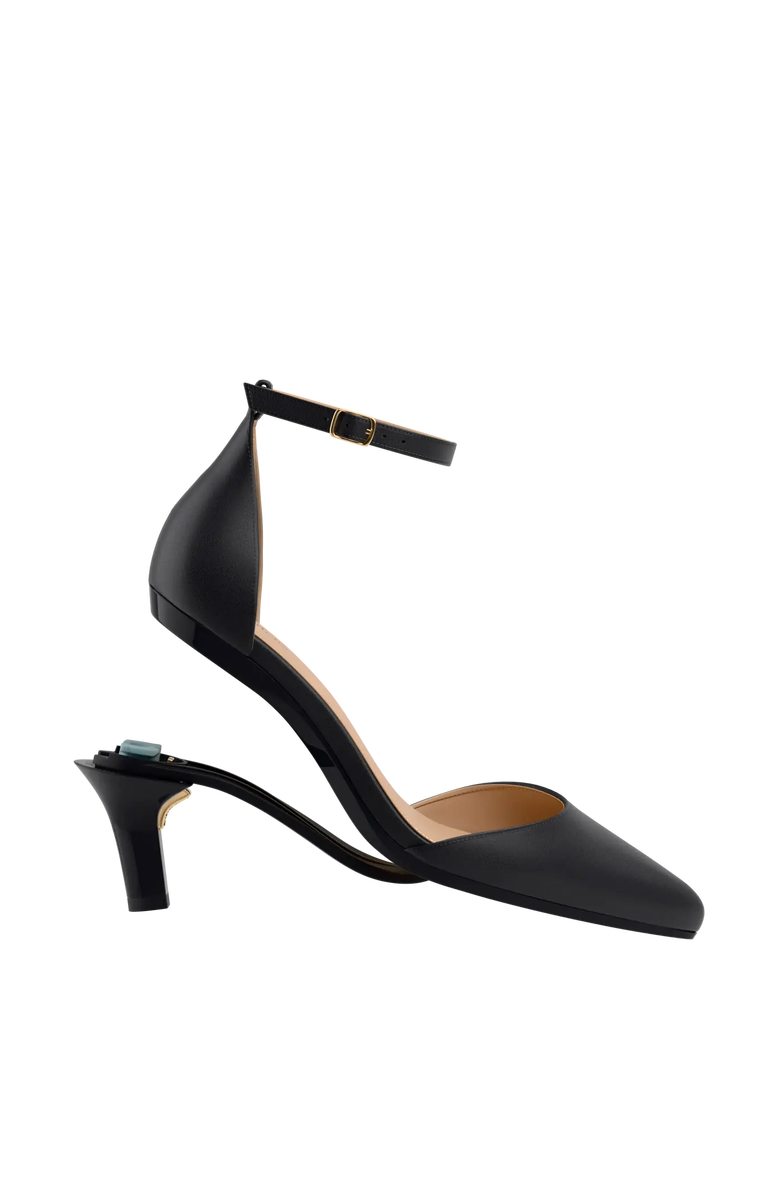 Pashion Footwear The D'Orsay 3" Stiletto Convertible Heel, Alternate, color, Coal Leather