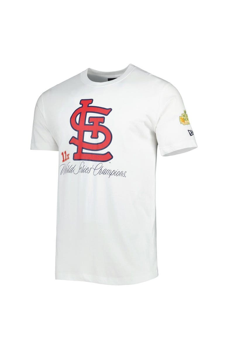 New Era Men's New Era White St. Louis Cardinals Historical Championship T-Shirt, Alternate, color, 