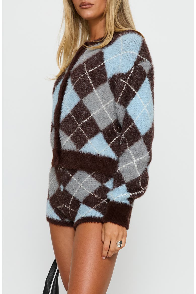 Kenlea Argyle Cardigan, Alternate, color, BLUE ARGYLE