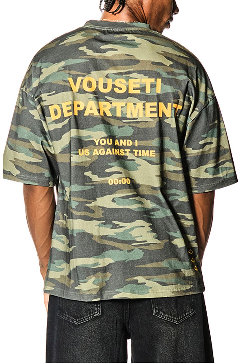 Department Oversize Camo Cotton Graphic T-Shirt, Alternate, color, CAMO