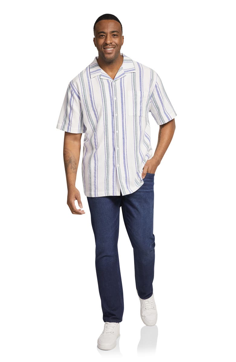 Johnny Bigg Cooper Stripe Camp Shirt, Alternate, color, 
