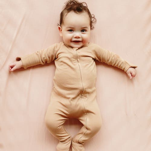 Goumikids Goumi Grow With You Footie + Snug Fit In Sandstone