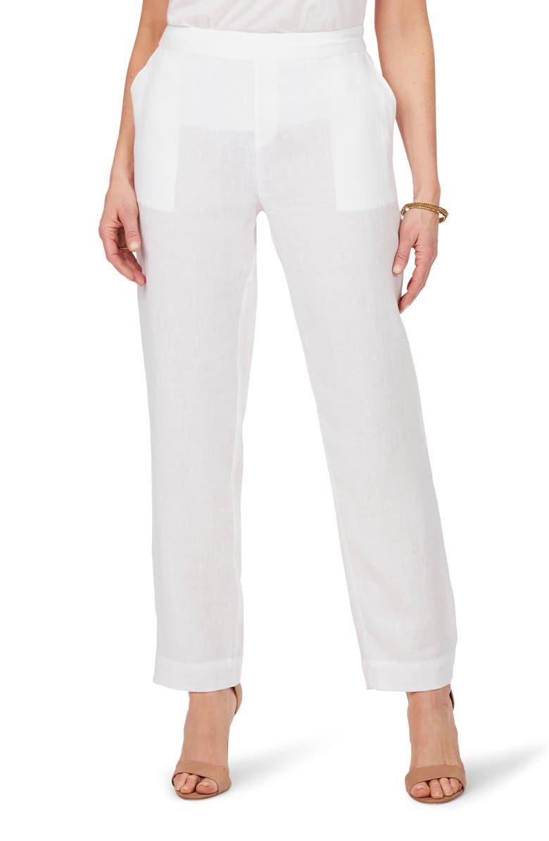 Foxcroft Livingston Linen Pants, Main, color, 