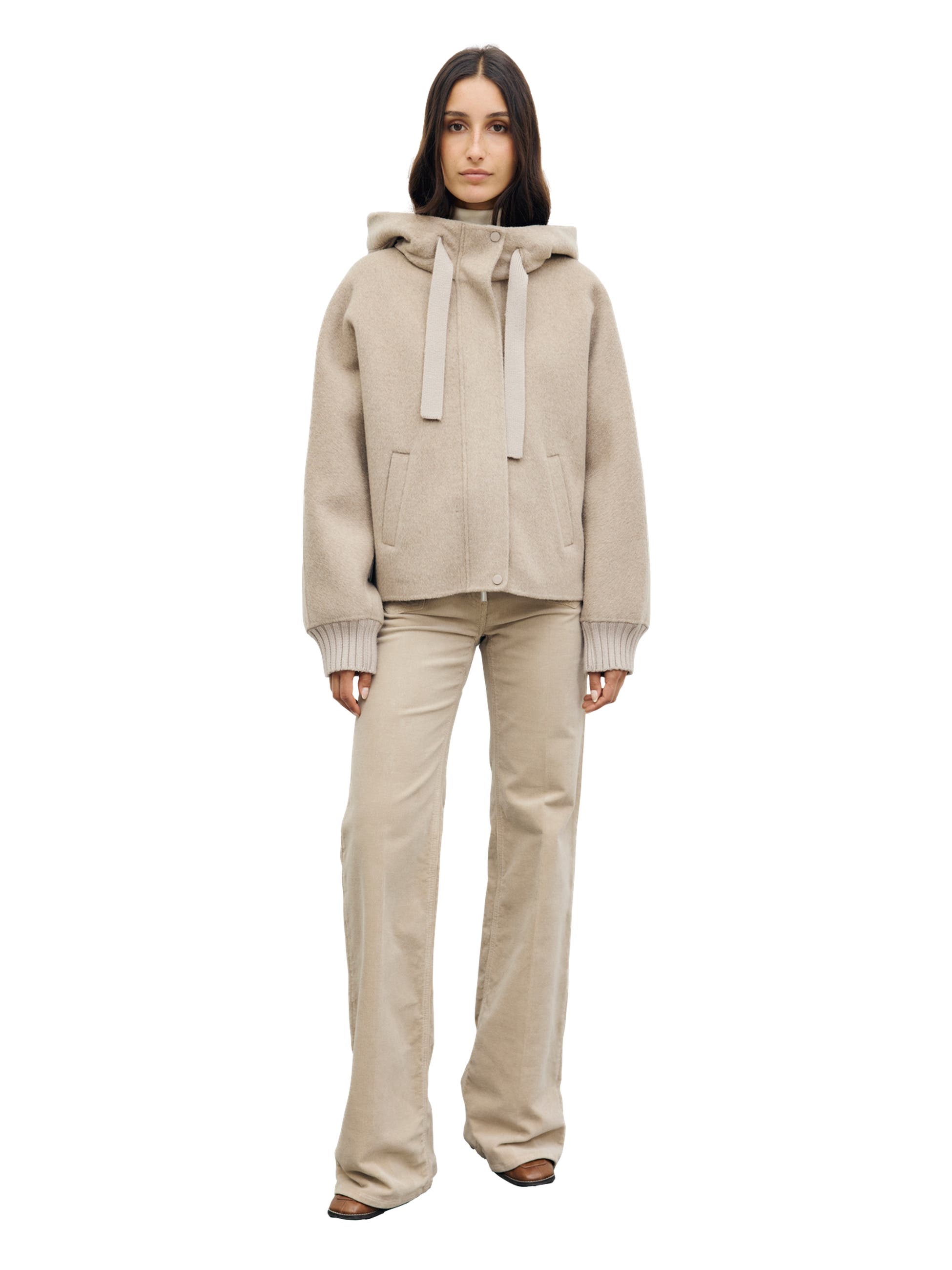 GERARD DAREL Sculptural Hooded Box Jacket (Women) | Nordstrom