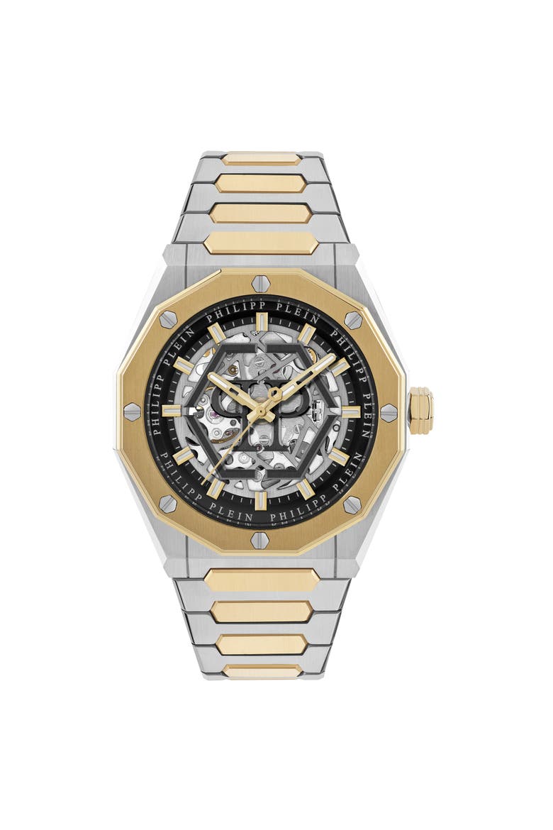 Watches Plein Deluxe Men, Main, color, Gold/StainlessSteel