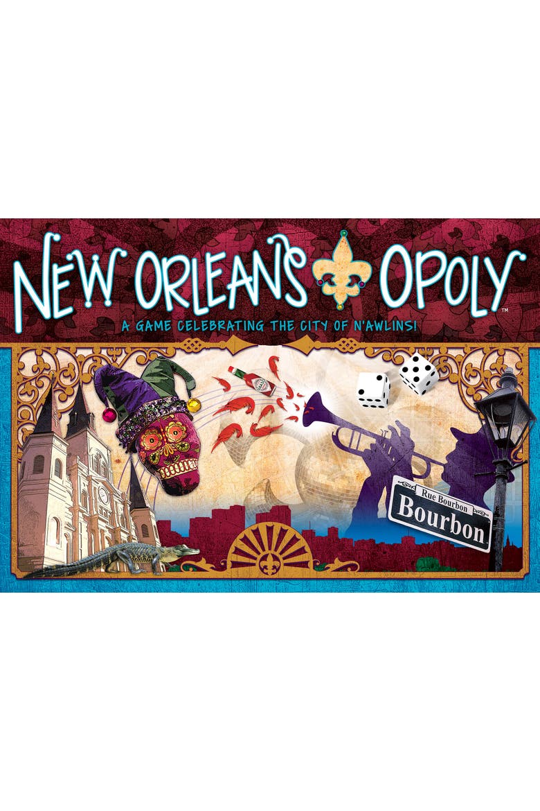 New Orleansopoly Monopoly Board Game, Alternate, color, Multicolored