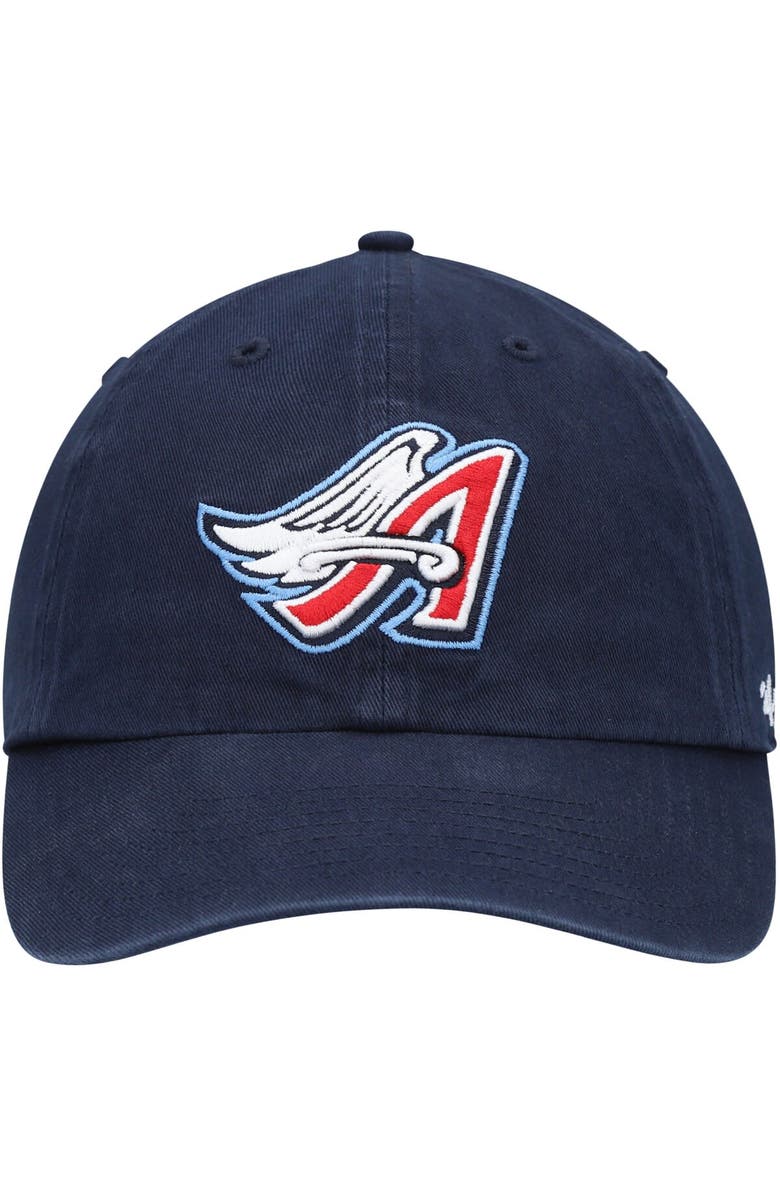 '47 Men's '47 Navy California Angels 1997 Wings Logo Cooperstown Collection Clean Up Adjustable Hat, Alternate, color, Navy