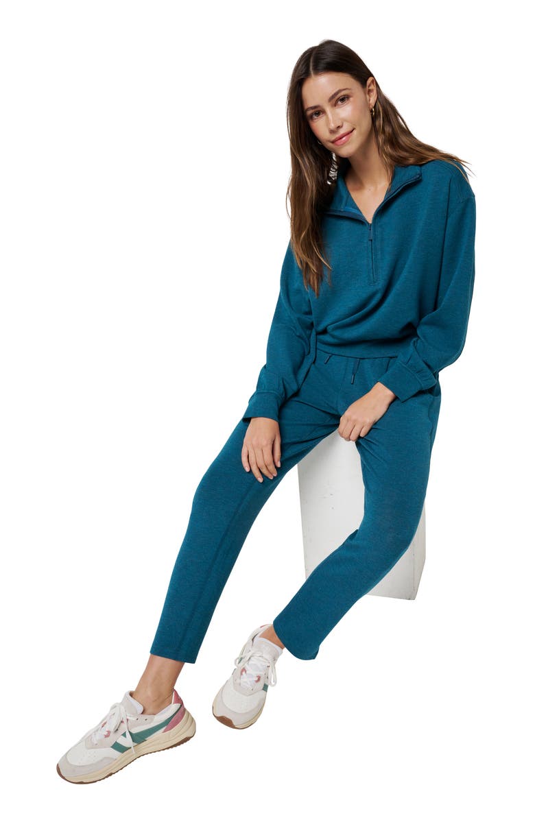 TravisMathew Skyloft Soft Ankle Pants, Alternate, color, Heather Reflecting Pond