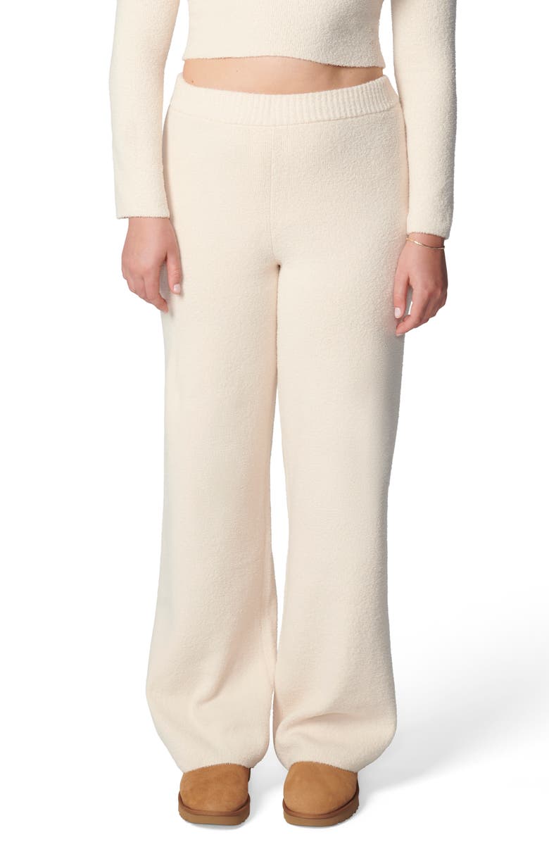 Florence by Mills Lounge Wide Leg Sweater Pant, Main, color, Whitecap Grey