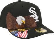 New Era Men's New Era Black Chicago White Sox Americana Bald Eagle Pre-Curved 59FIFTY Fitted Hat