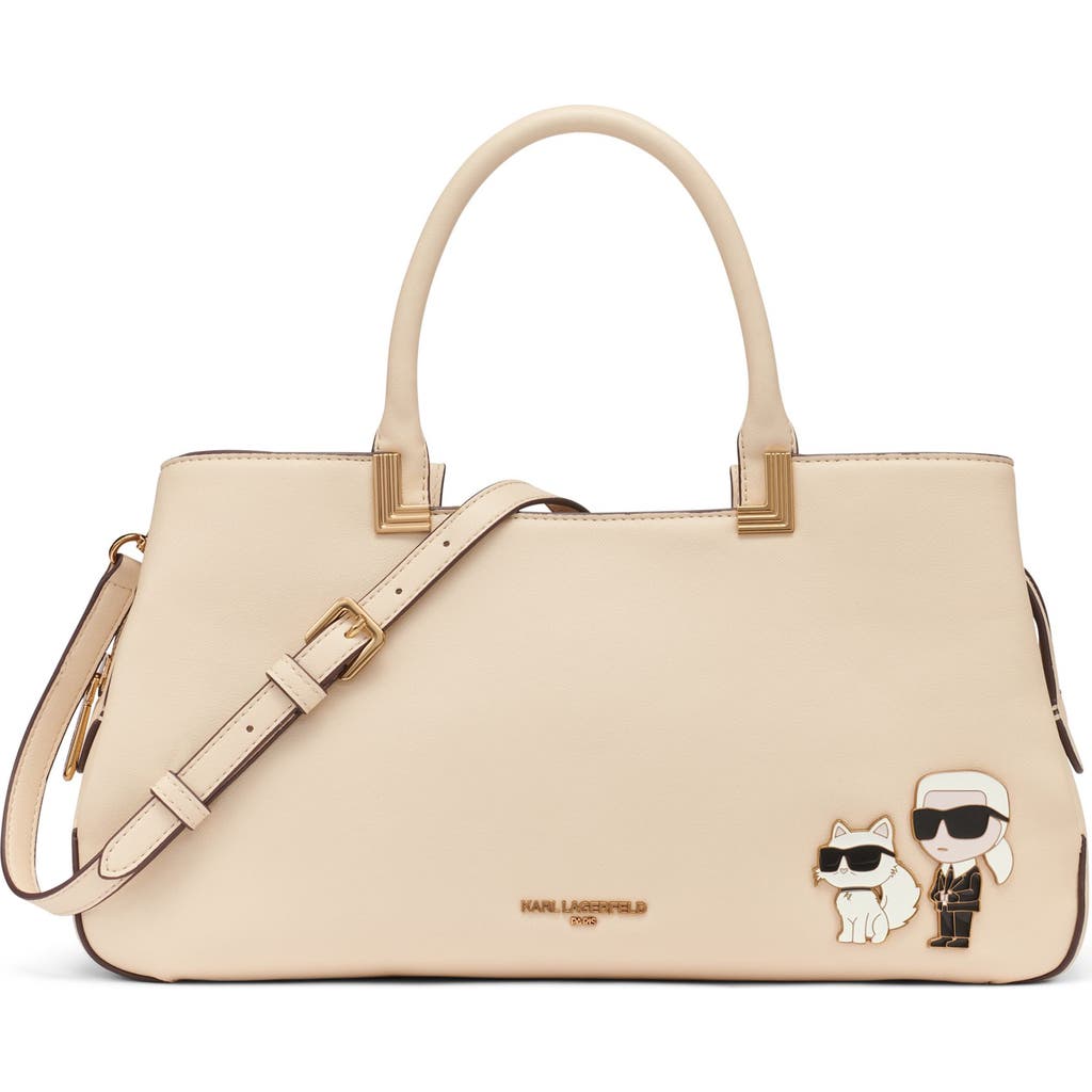 Karl Lagerfeld Paris Meribel Satchel In Brown