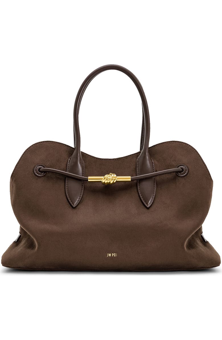 JW PEI Adele Metal Rope Knot Tote Bag, Main, color, Mocha Brown