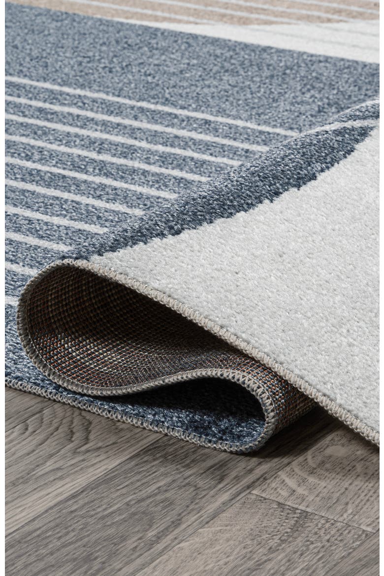 Arches Contemporary Minimalist Machine-Washable Area Rug, Alternate, color, Multi