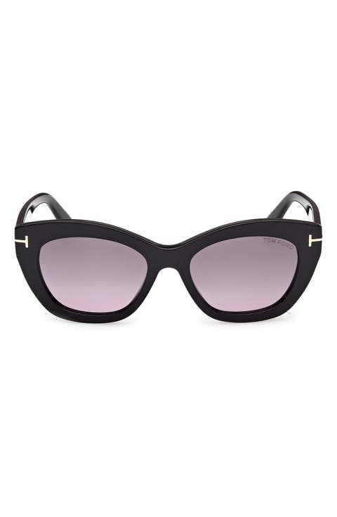Linda 53mm Butterfly Sunglasses