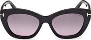 TOM FORD Linda 53mm Butterfly Sunglasses