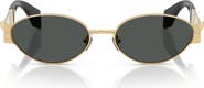 Versace 55mm Oval Sunglasses