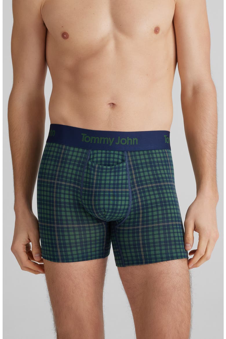 Second Skin 4-Inch Boxer Briefs, Main, color, GREEN