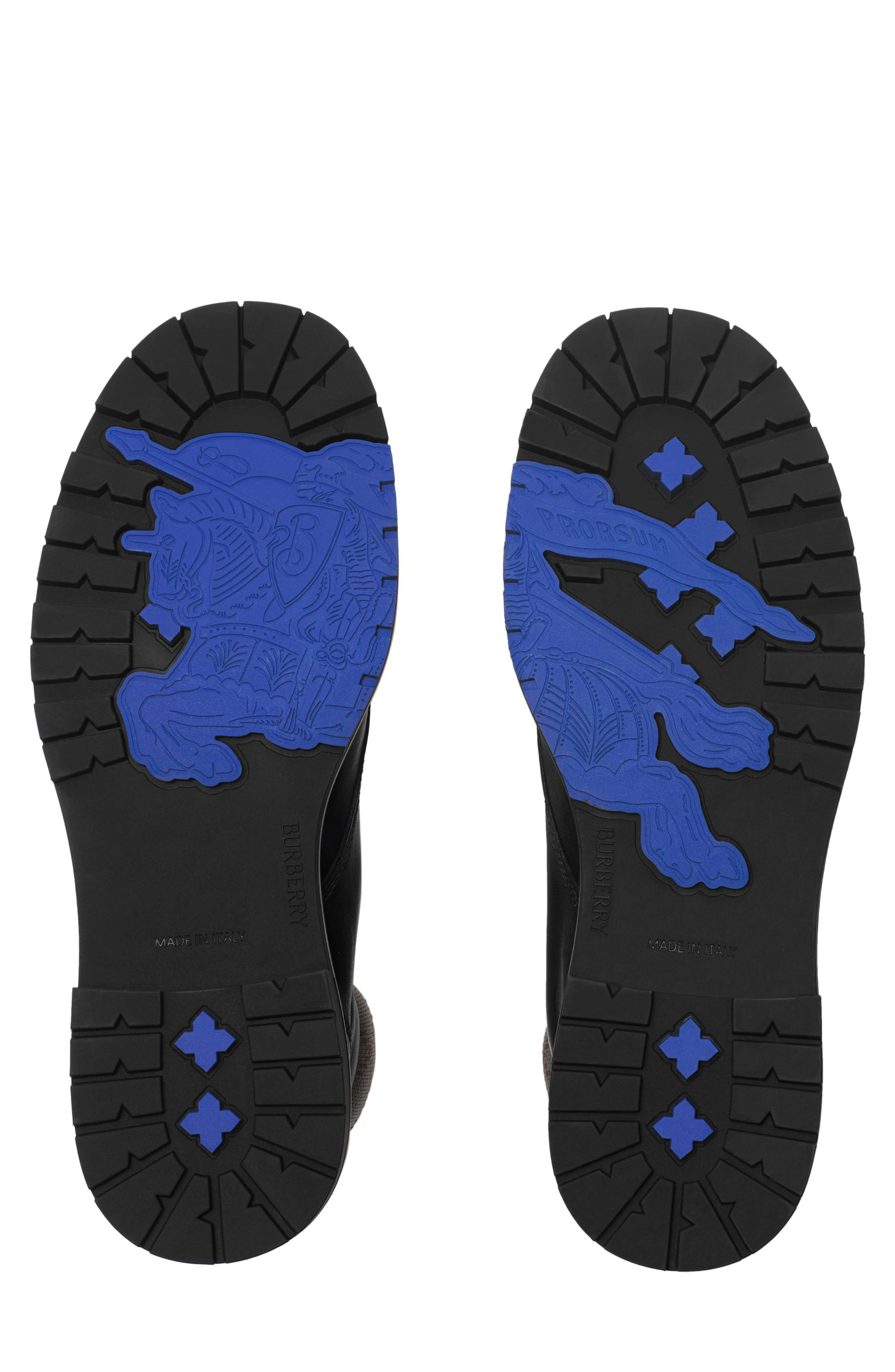 Burberry Rogue Combat Boot, Alternate, color, Black