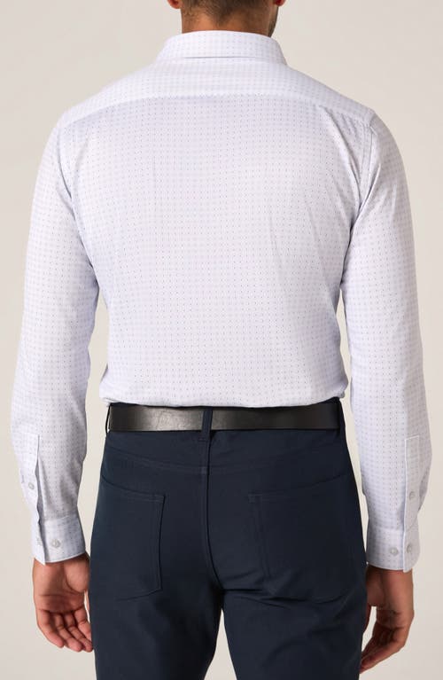 7 Diamonds Upton Wrinkle Resistant Performance Button-up Shirt In White