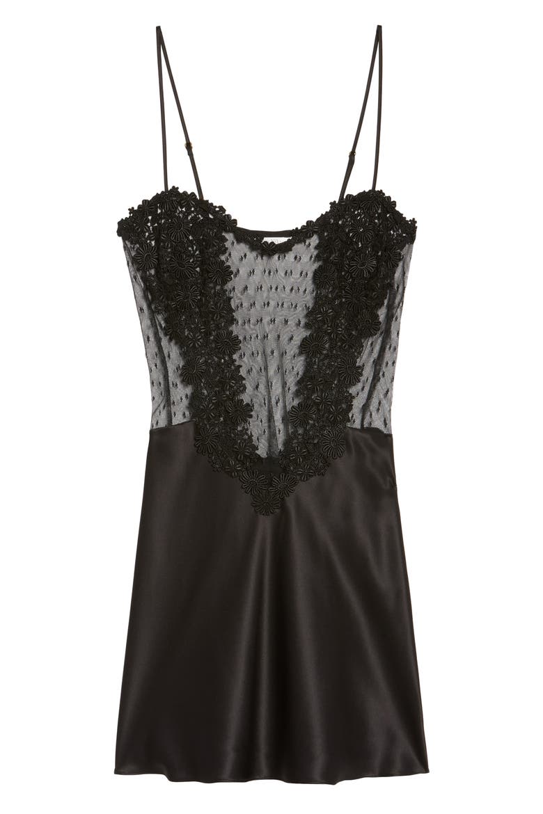 Showstopper Chemise, Alternate, color, BLACK