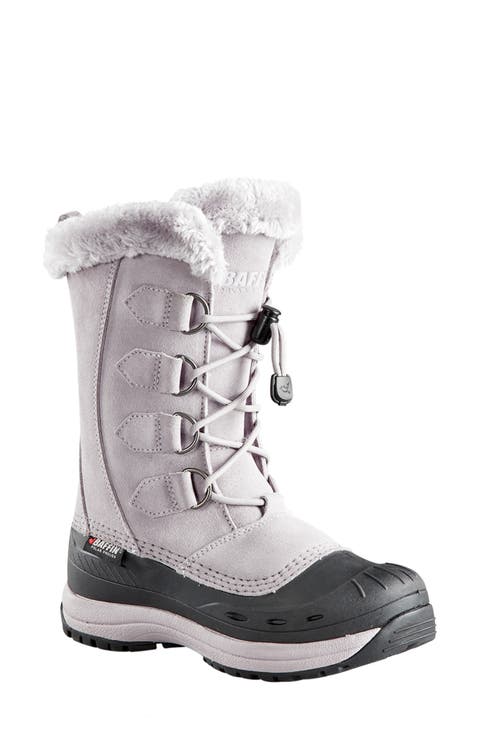 Chloe Waterproof Winter Boot with Faux Fur Trim (Women) (Wide Calf)