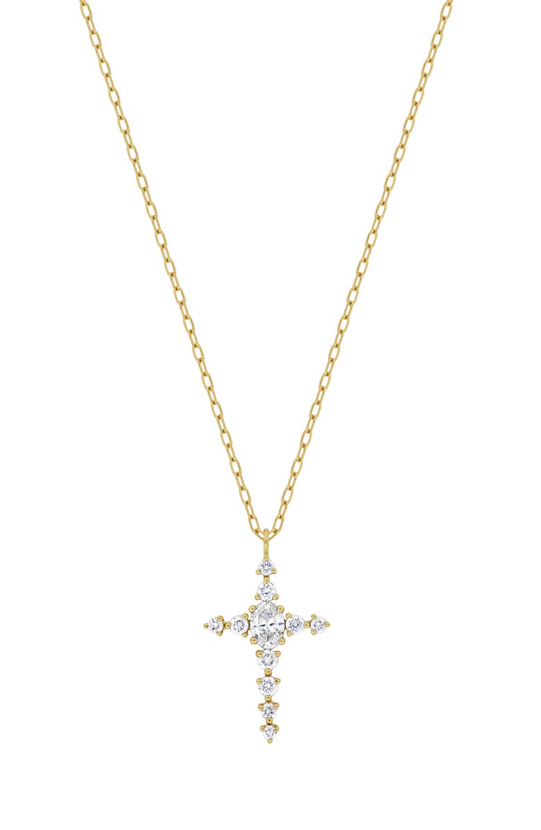 Bony Levy Liora Diamond Cross Pendant Necklace, Main, color,
