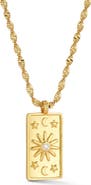 SPHERA MILANO Cubic Zirconia Celestial Pendant Necklace