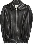 ARMA Bina Vegetal Lambskin Leather Cape Jacket