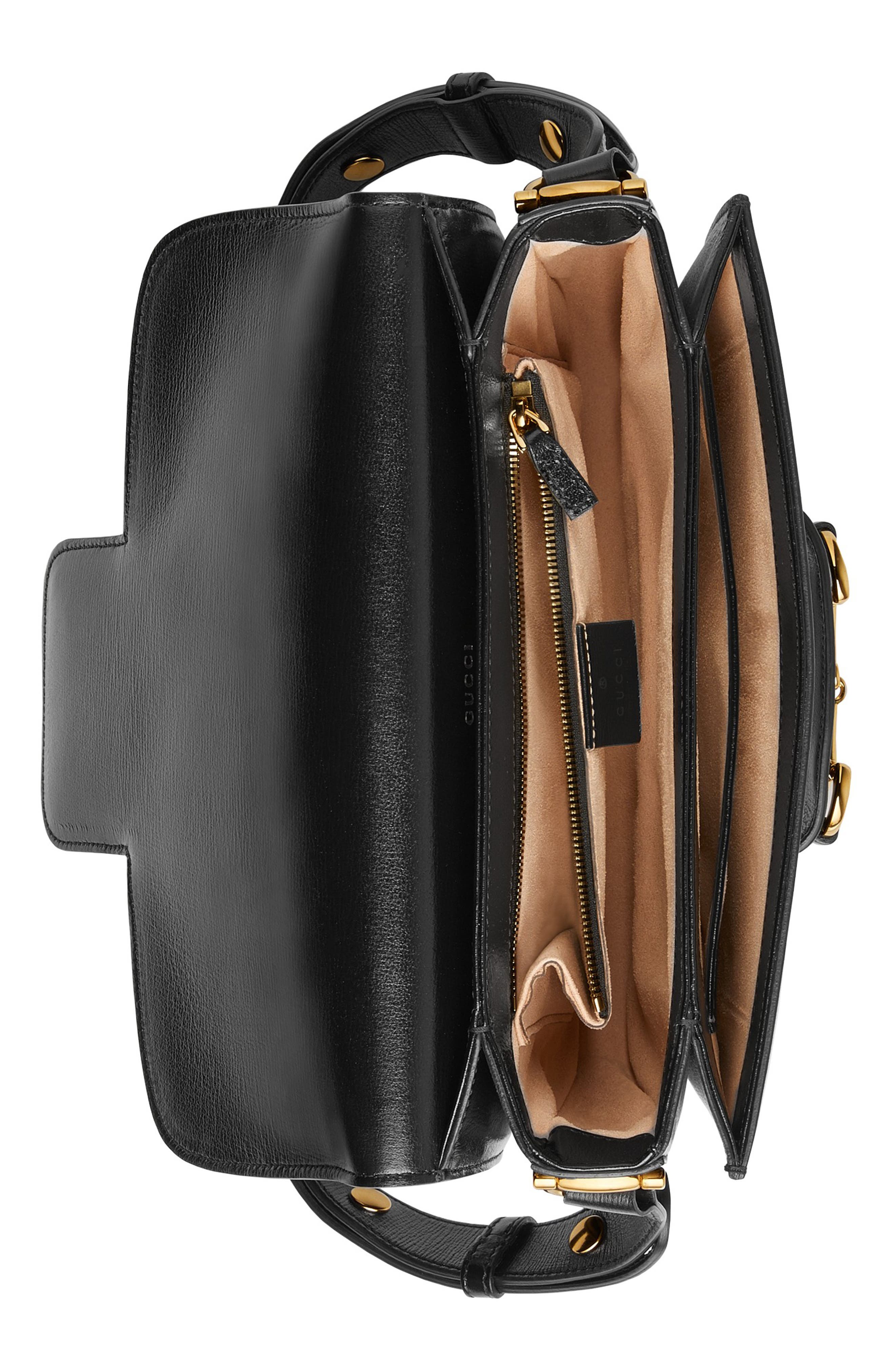 Gucci Small 1955 Horsebit Leather Shoulder Bag, Alternate, color, 