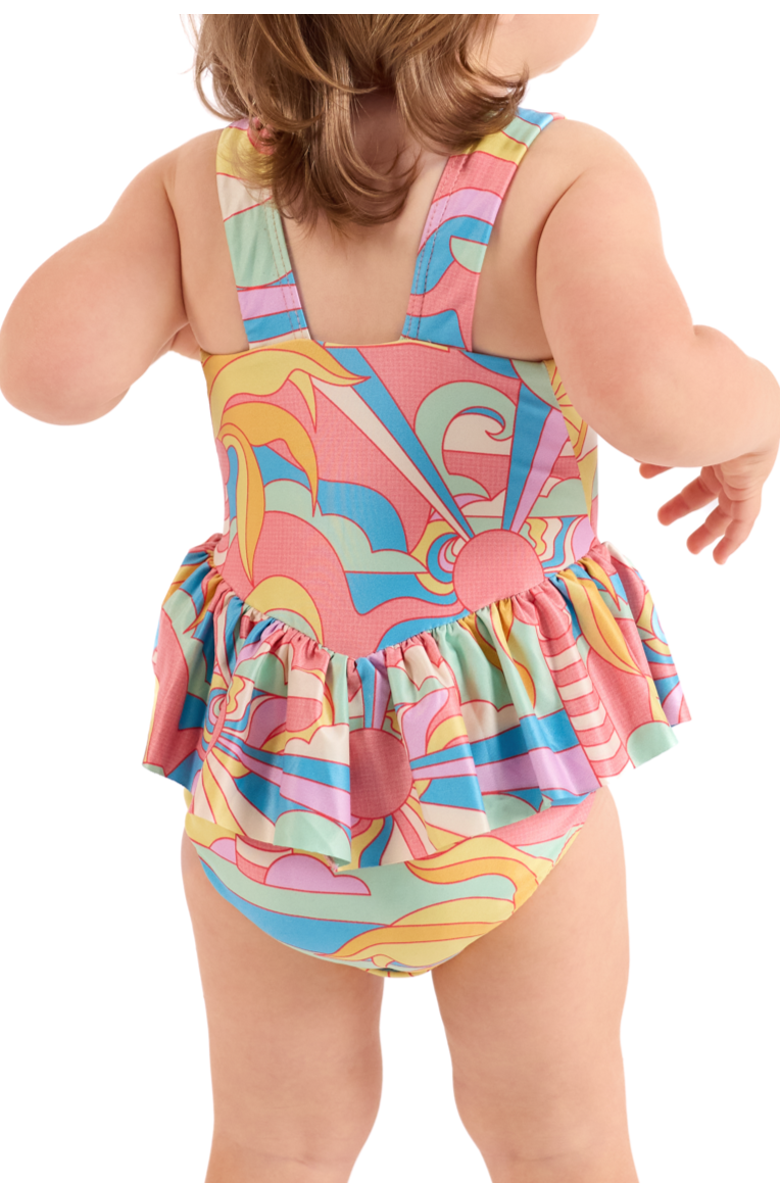 Kenny Flowers The Paradiso - Girls Ruffle One Piece with Tutu, Alternate, color, Yellow