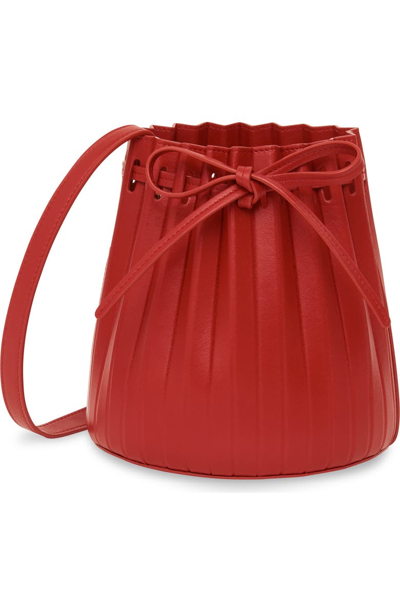 Mansur Gavriel Mini Pleat Leather Bucket Bag, Main, color,