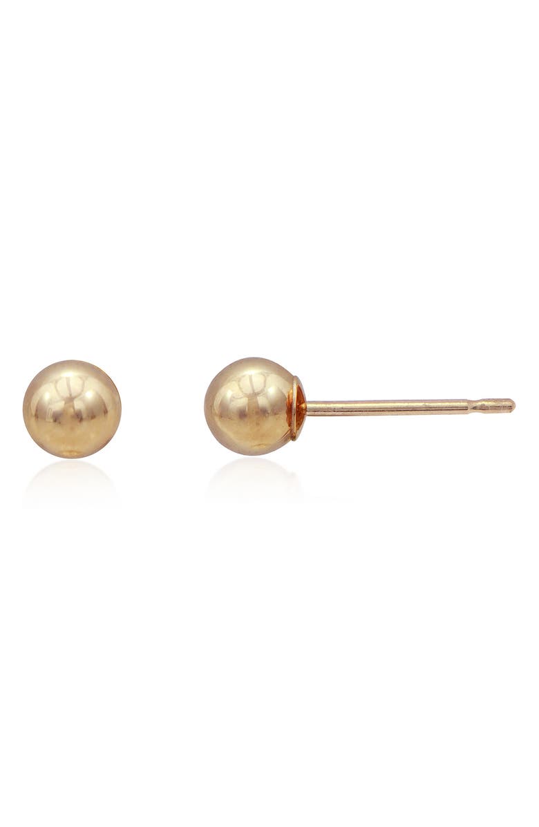 CANDELA JEWELRY 14K Gold Ball Stud Earrings, Main, color, 