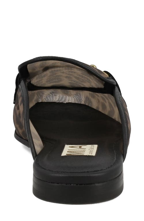 Mia Bouquet Bit Loafer Mule In Animal Print