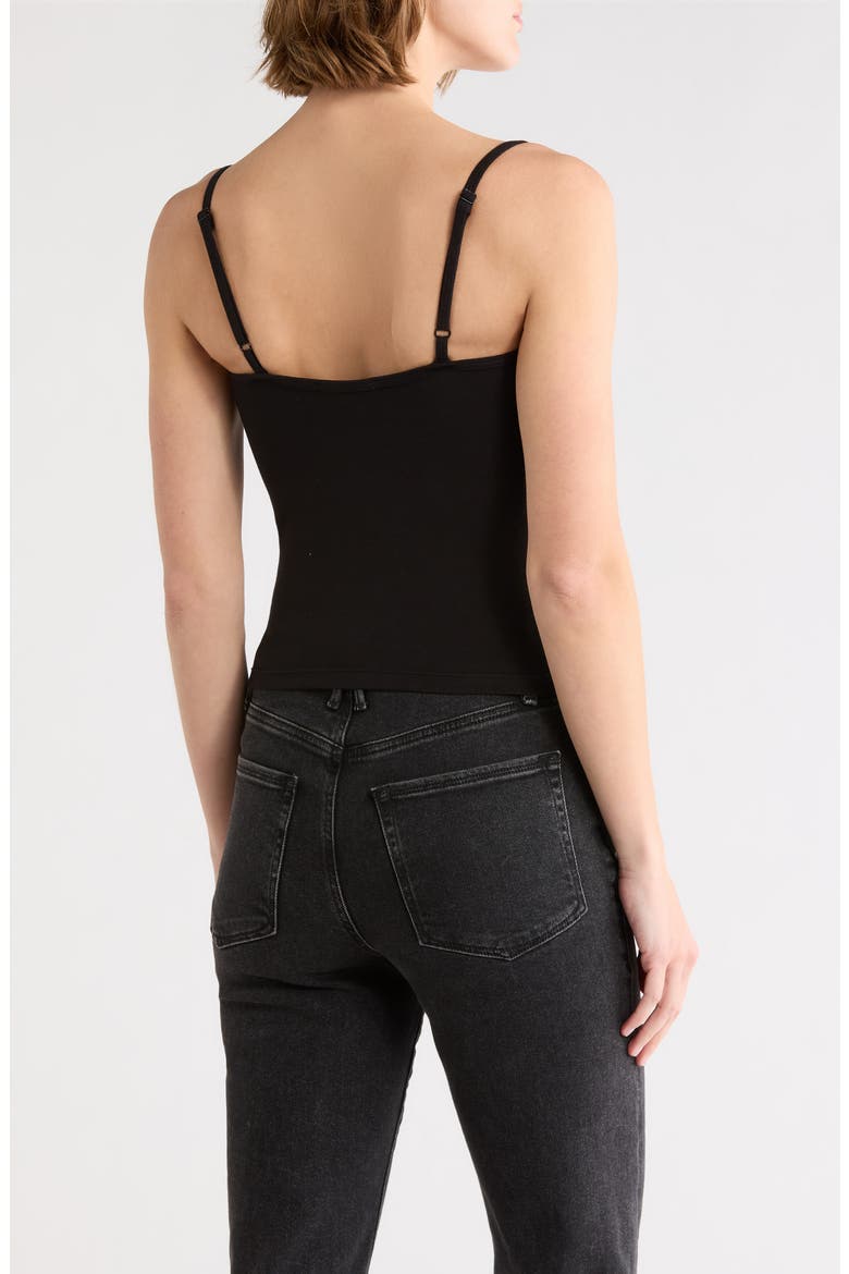 Super Stretch Jersey Bustier Camisole, Alternate, color, BLACK001