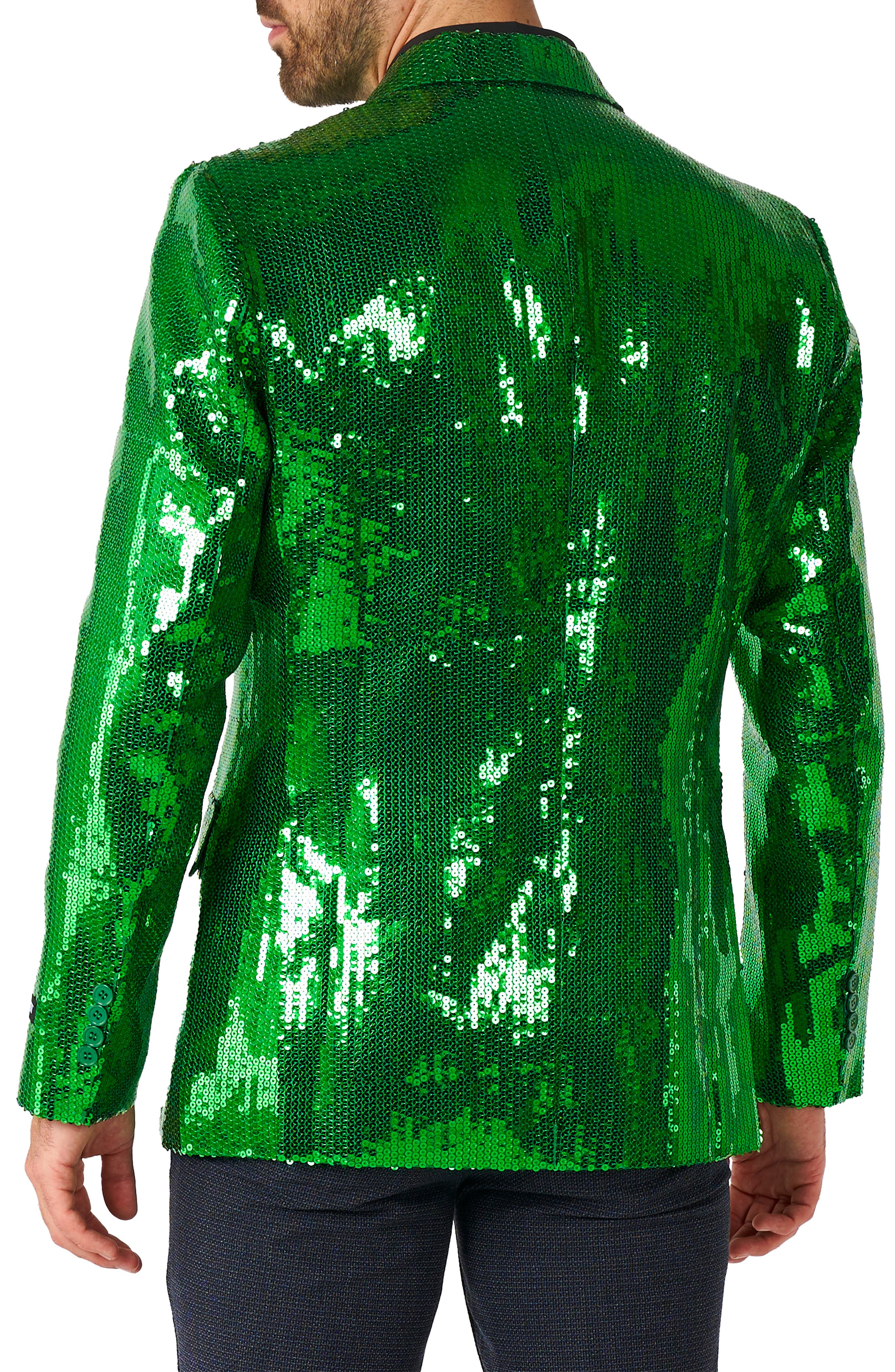 Sequin Green Blazer - image 2
