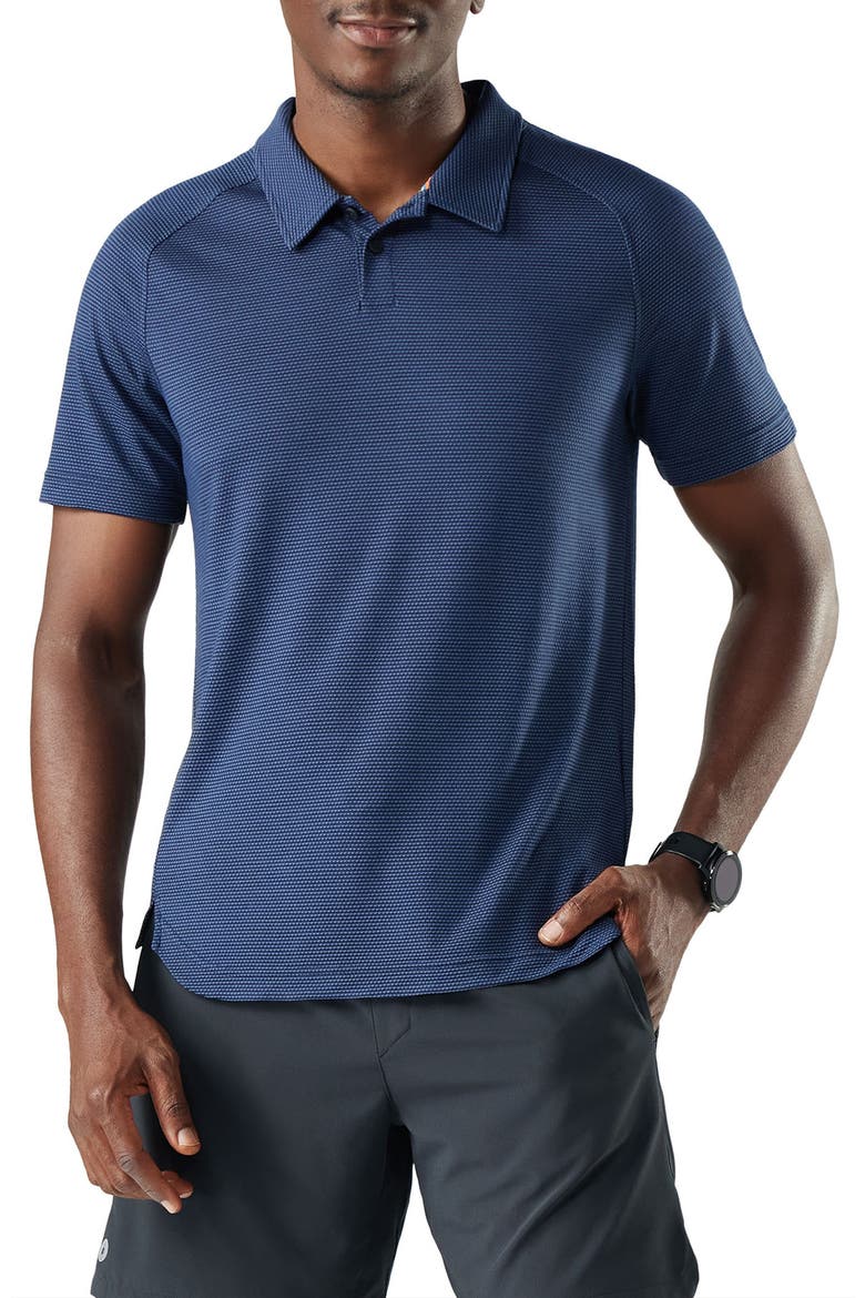 Active Mesh Performance Polo, Main, color, NIGHTFALL DEEP NAVY