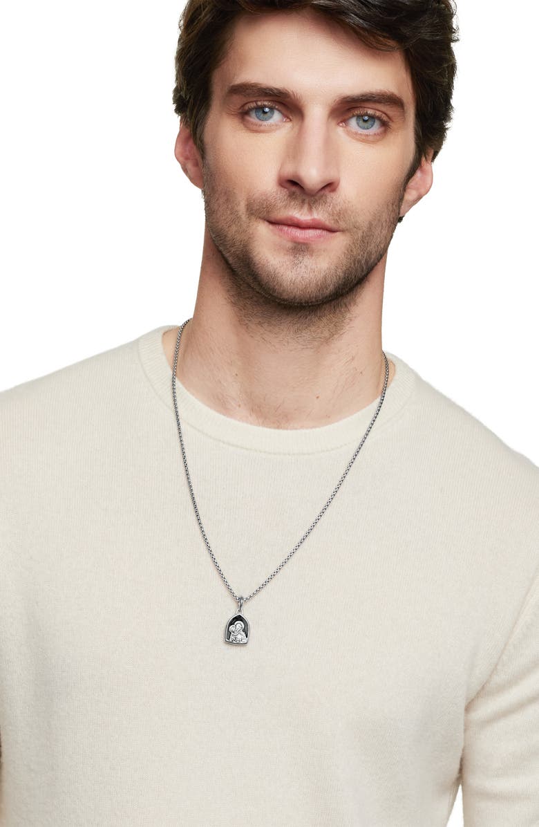 David Yurman St. Anthony Amulet in Sterling Silver, Alternate, color, Sterling Silver