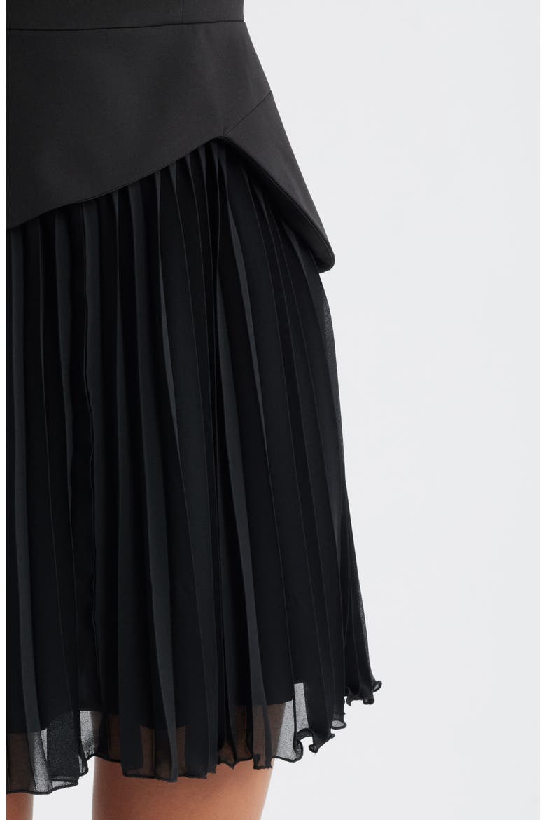 sam edelman women's mixed-media sleeveless pleated dress Sleeveless Pleated Minidress (Women)