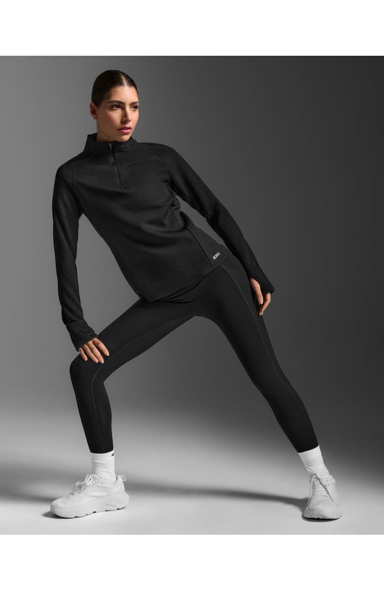 2XU Women's Ignition Haptic 1/4 Zip, Alternate, color, Black/Silver Reflective