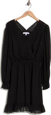 LK Bennett Bow Frill Long Sleeve Dress