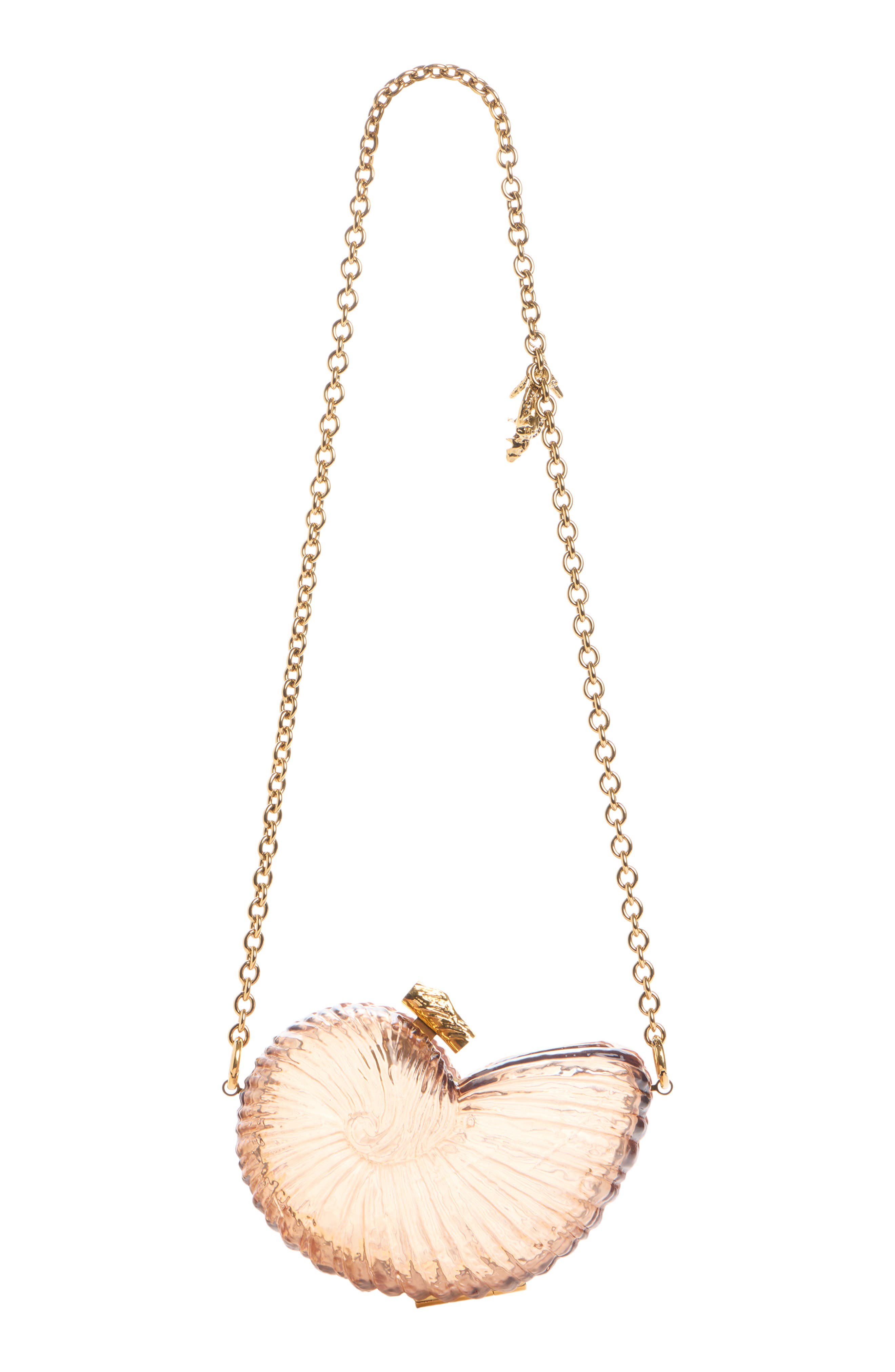 Chloé Sea Treasures Clutch, Alternate, color, Woodrose