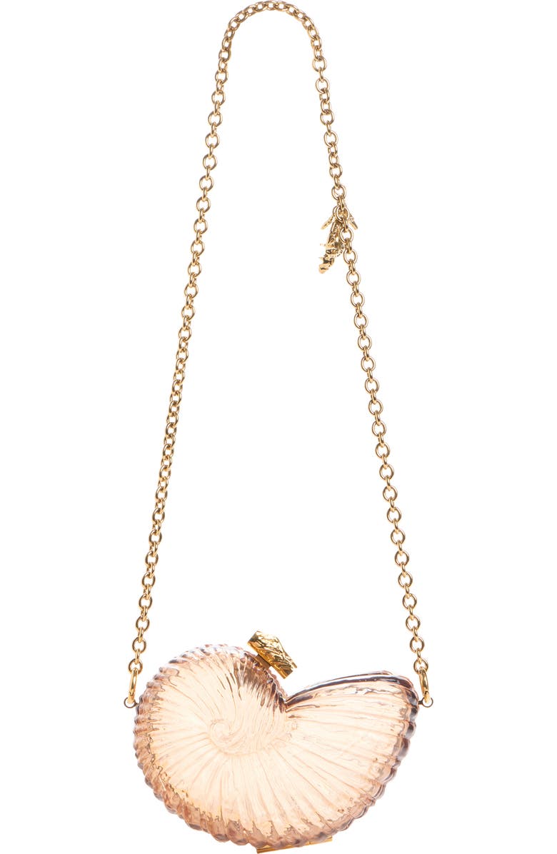 Chloé Sea Treasures Clutch, Alternate, color, Woodrose